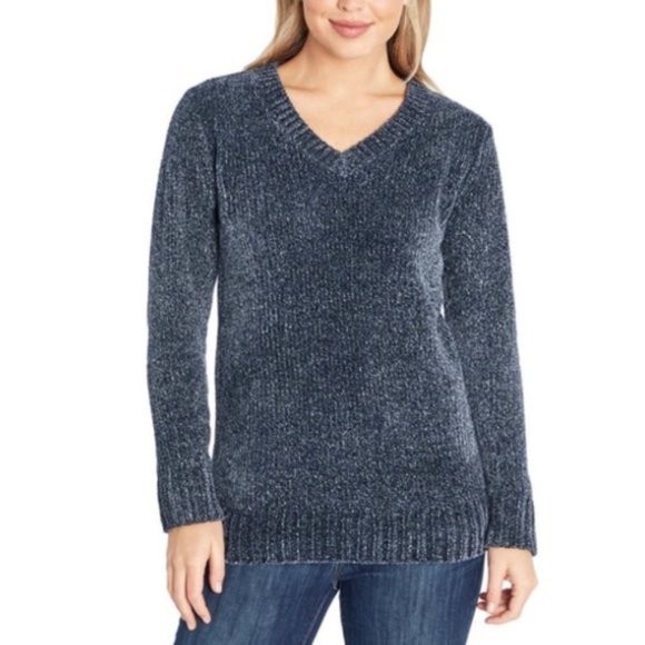 Orvis Ladies' Chenille Pullover V-Neck Sweater/ M. - Picture 1 of 13